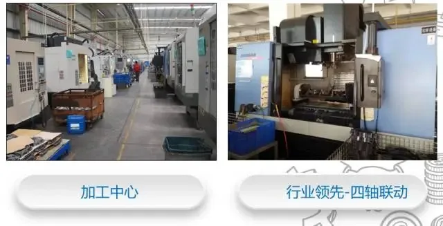 Wanhoo engine machining workshop with CNC equipment and a four-axis machining centre